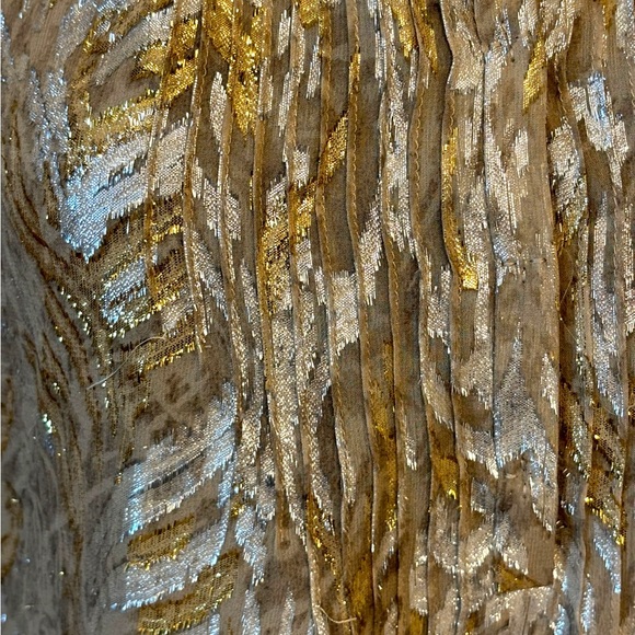 Elie Tahari Metallic Ruffle Top - Picture 8 of 15